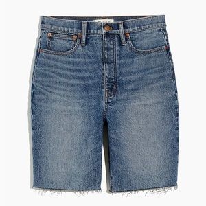 Madewell high-rise long denim shorts sz 31